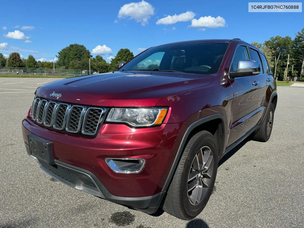 2017 Jeep Grand Cherokee Limited VIN: 1C4RJFBG7HC760888 Lot: 70143154