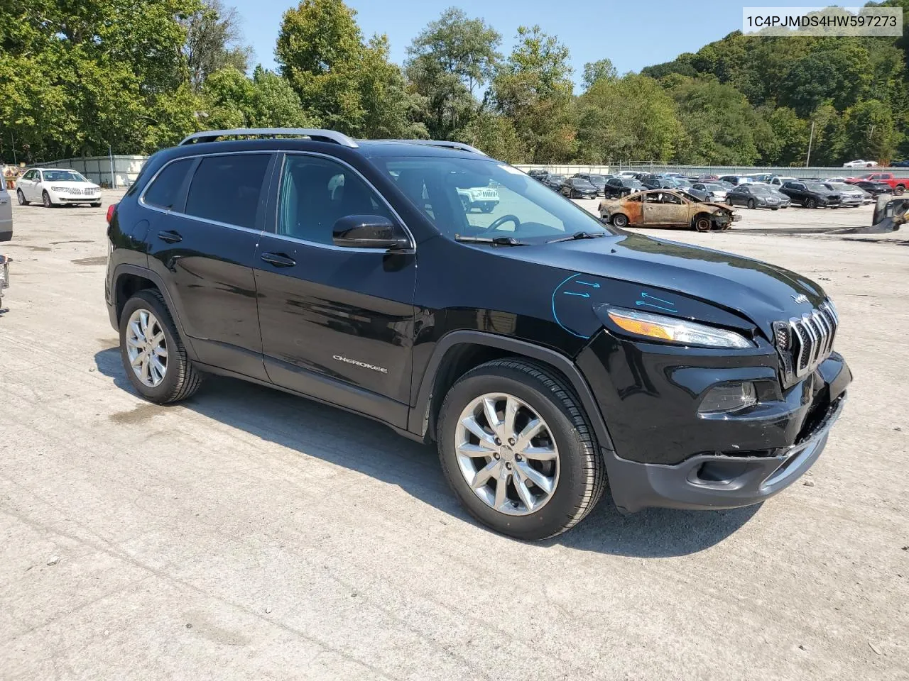 2017 Jeep Cherokee Limited VIN: 1C4PJMDS4HW597273 Lot: 70182494