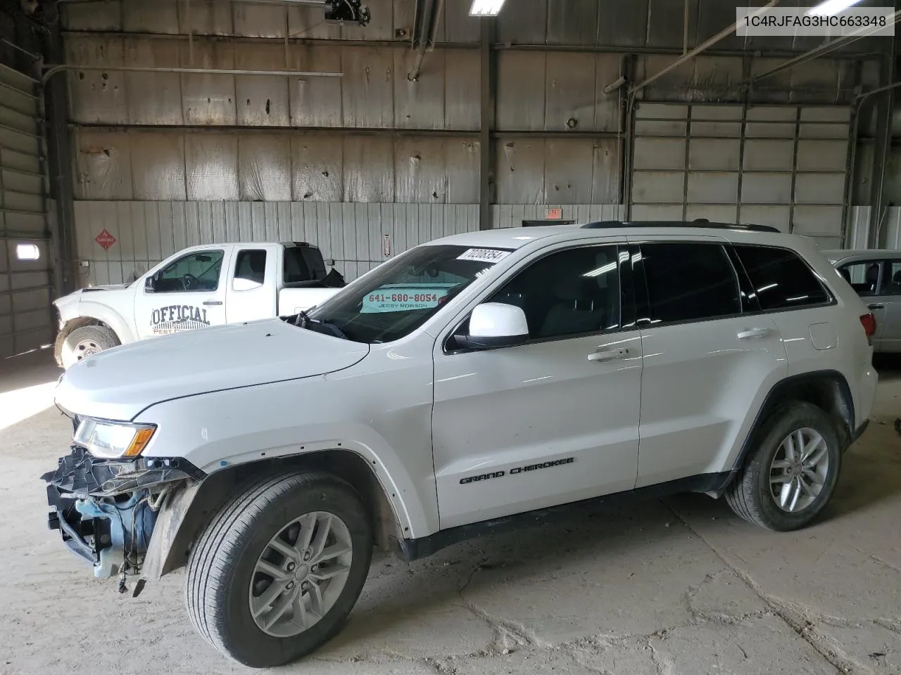 1C4RJFAG3HC663348 2017 Jeep Grand Cherokee Laredo