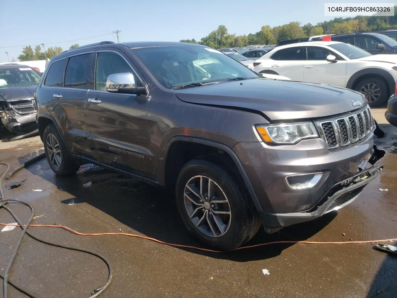 1C4RJFBG9HC863326 2017 Jeep Grand Cherokee Limited