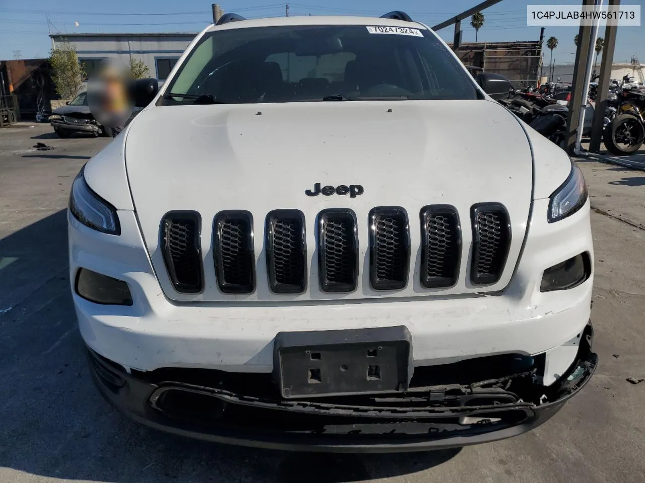 2017 Jeep Cherokee Sport VIN: 1C4PJLAB4HW561713 Lot: 70247324