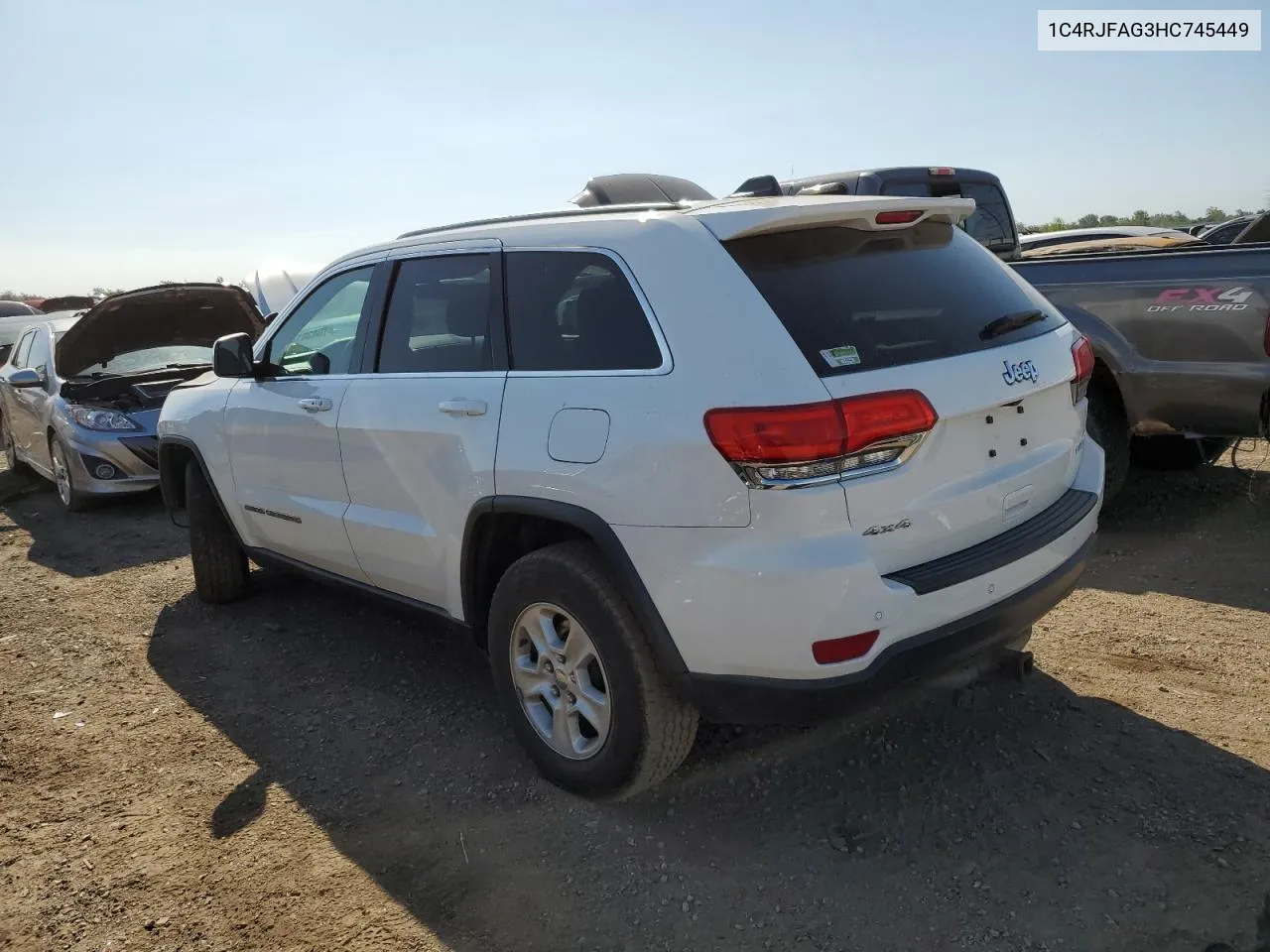 1C4RJFAG3HC745449 2017 Jeep Grand Cherokee Laredo