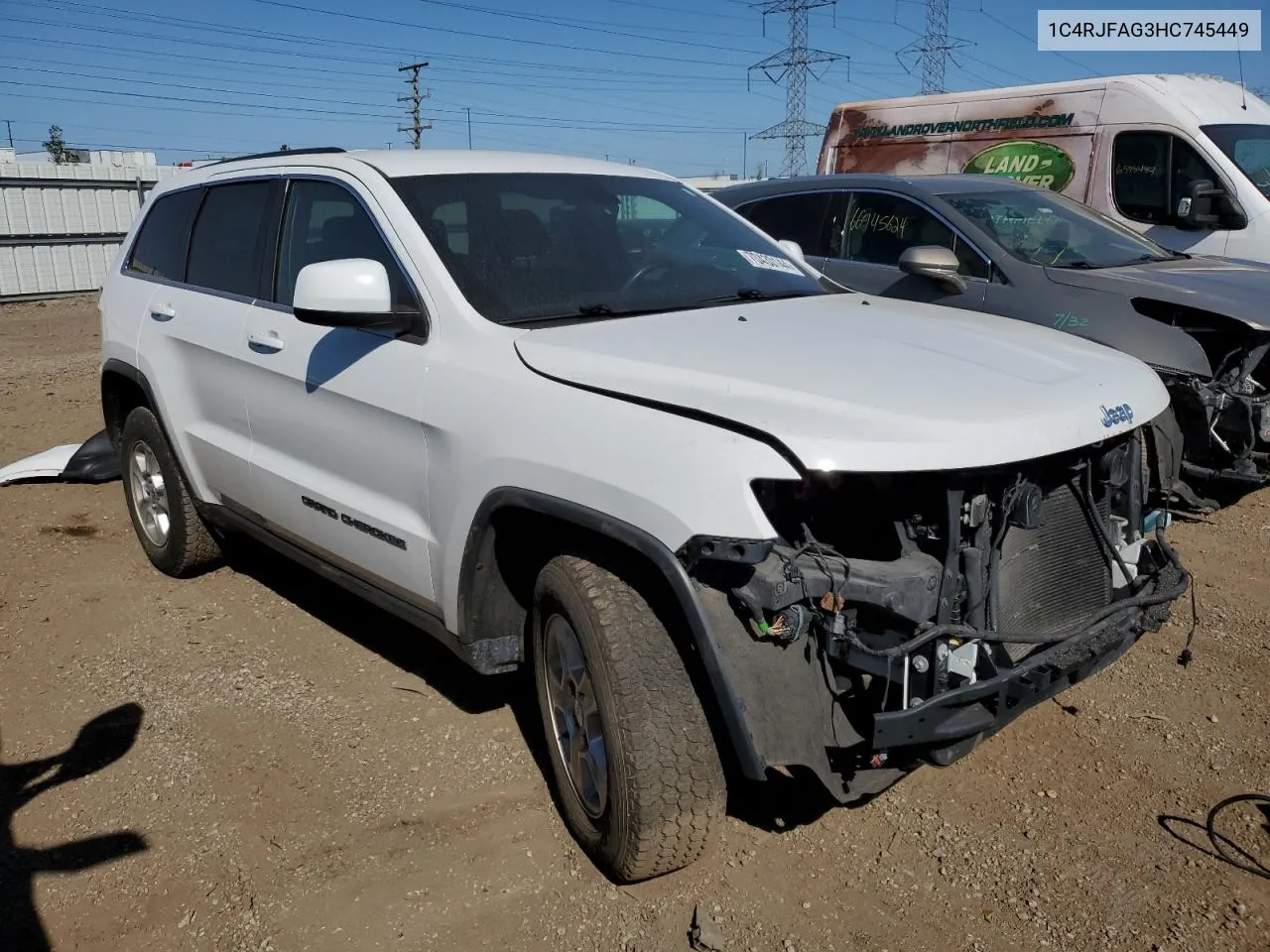 1C4RJFAG3HC745449 2017 Jeep Grand Cherokee Laredo