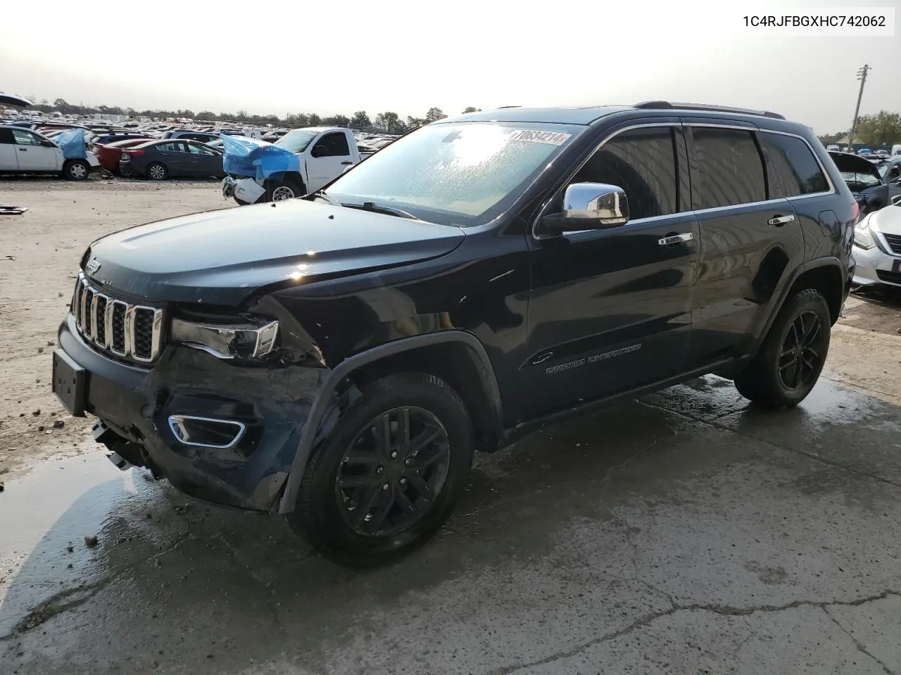 2017 Jeep Grand Cherokee Limited VIN: 1C4RJFBGXHC742062 Lot: 70634214