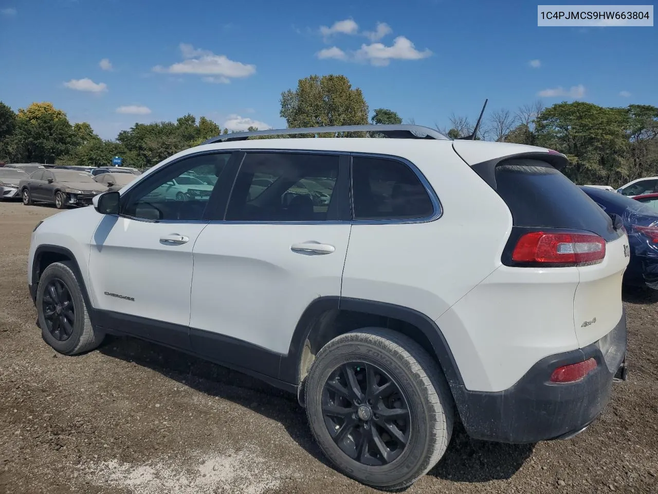 1C4PJMCS9HW663804 2017 Jeep Cherokee Latitude