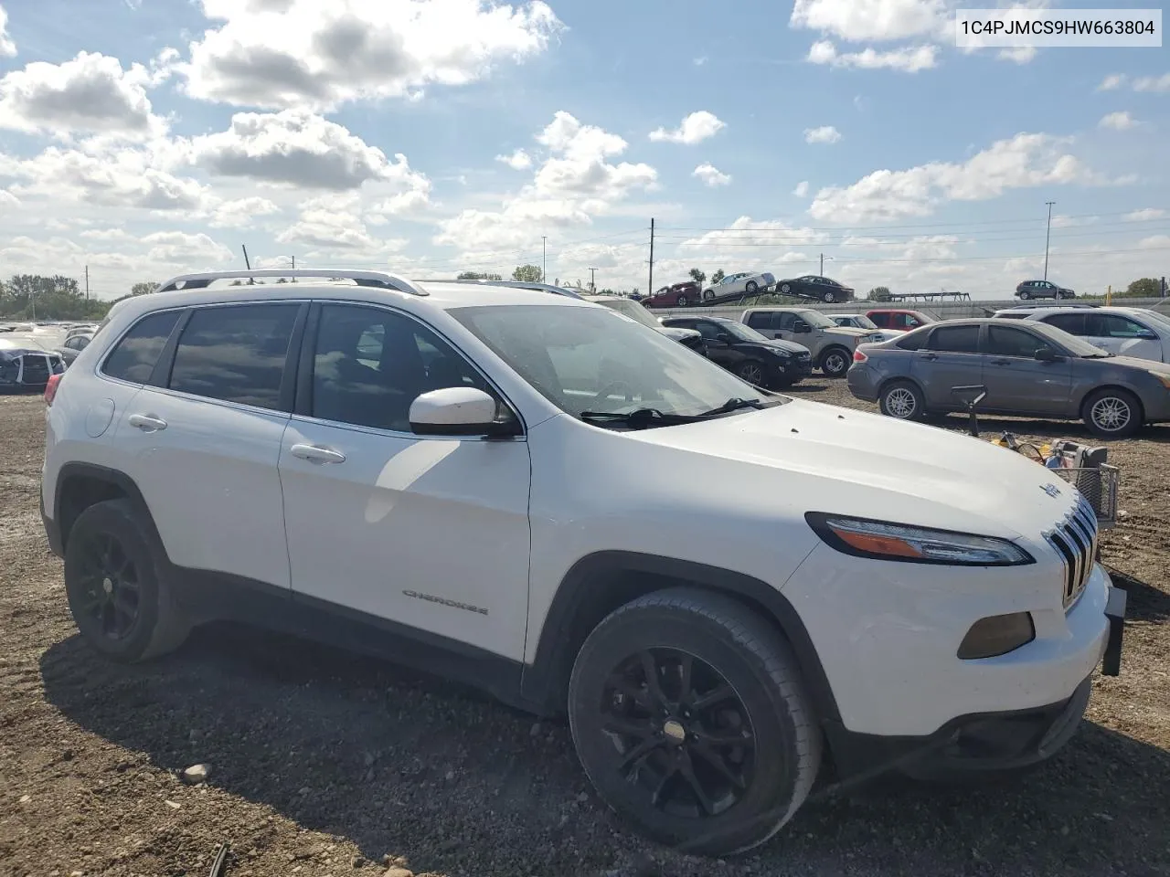 1C4PJMCS9HW663804 2017 Jeep Cherokee Latitude