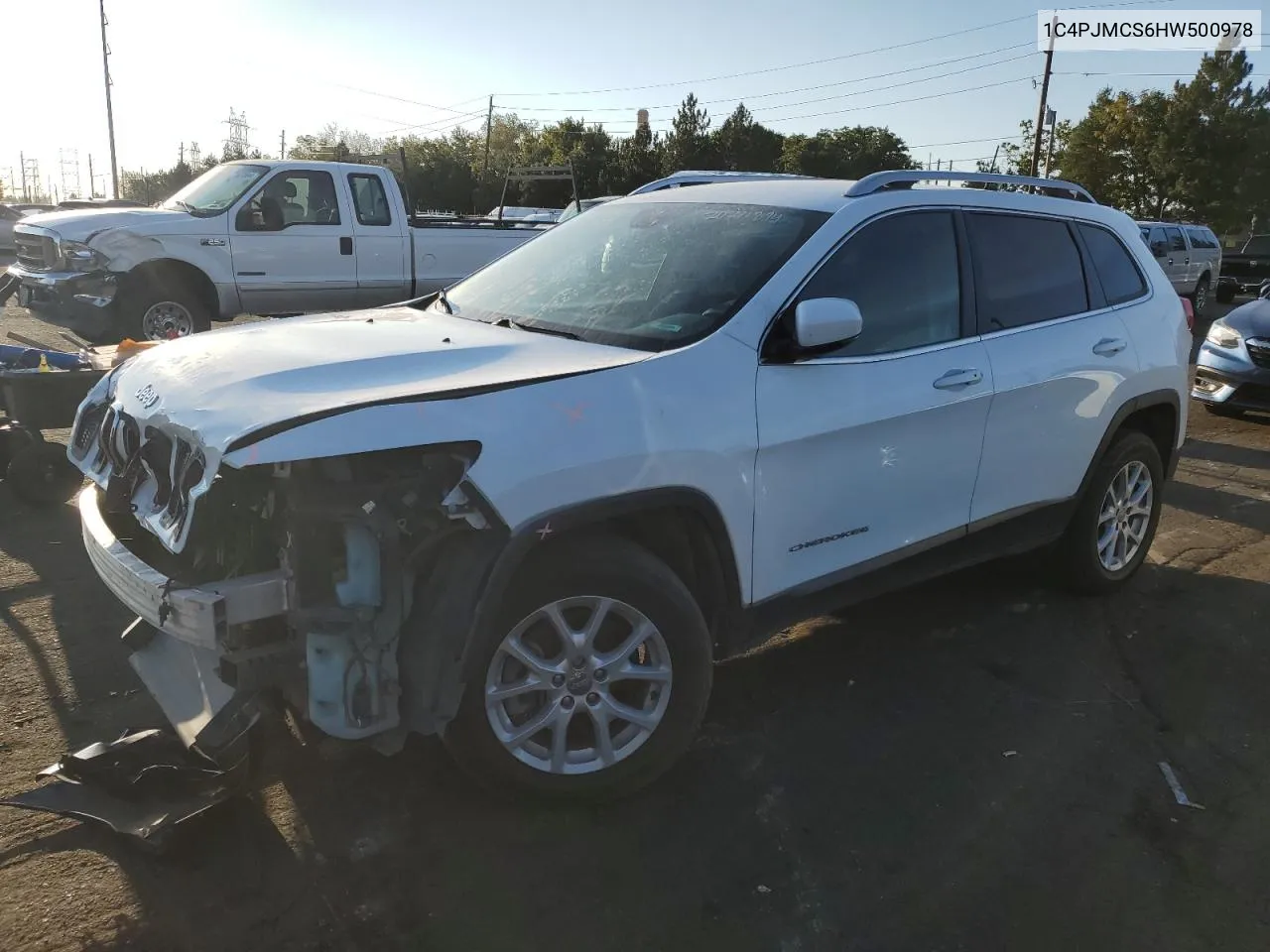 2017 Jeep Cherokee Latitude VIN: 1C4PJMCS6HW500978 Lot: 70711894