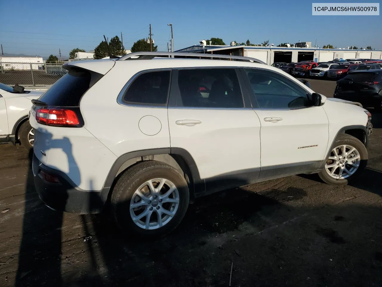 2017 Jeep Cherokee Latitude VIN: 1C4PJMCS6HW500978 Lot: 70711894