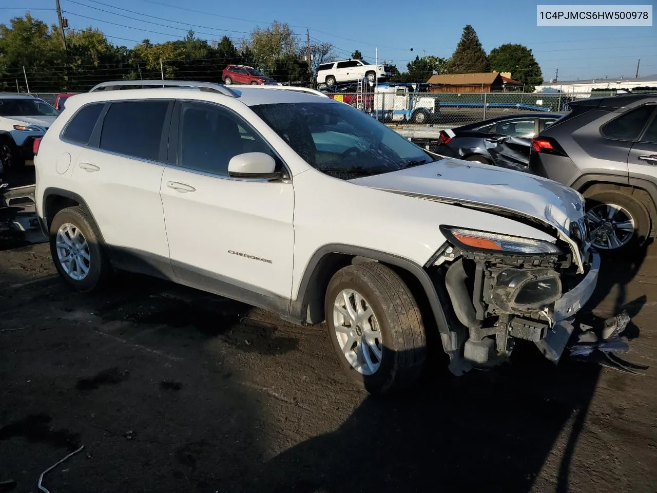 2017 Jeep Cherokee Latitude VIN: 1C4PJMCS6HW500978 Lot: 70711894