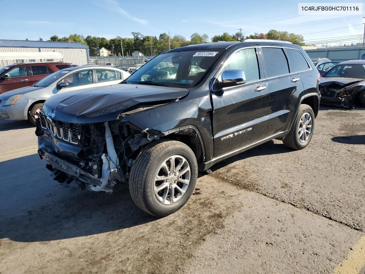 2017 Jeep Grand Cherokee Limited VIN: 1C4RJFBG0HC701116 Lot: 70727394