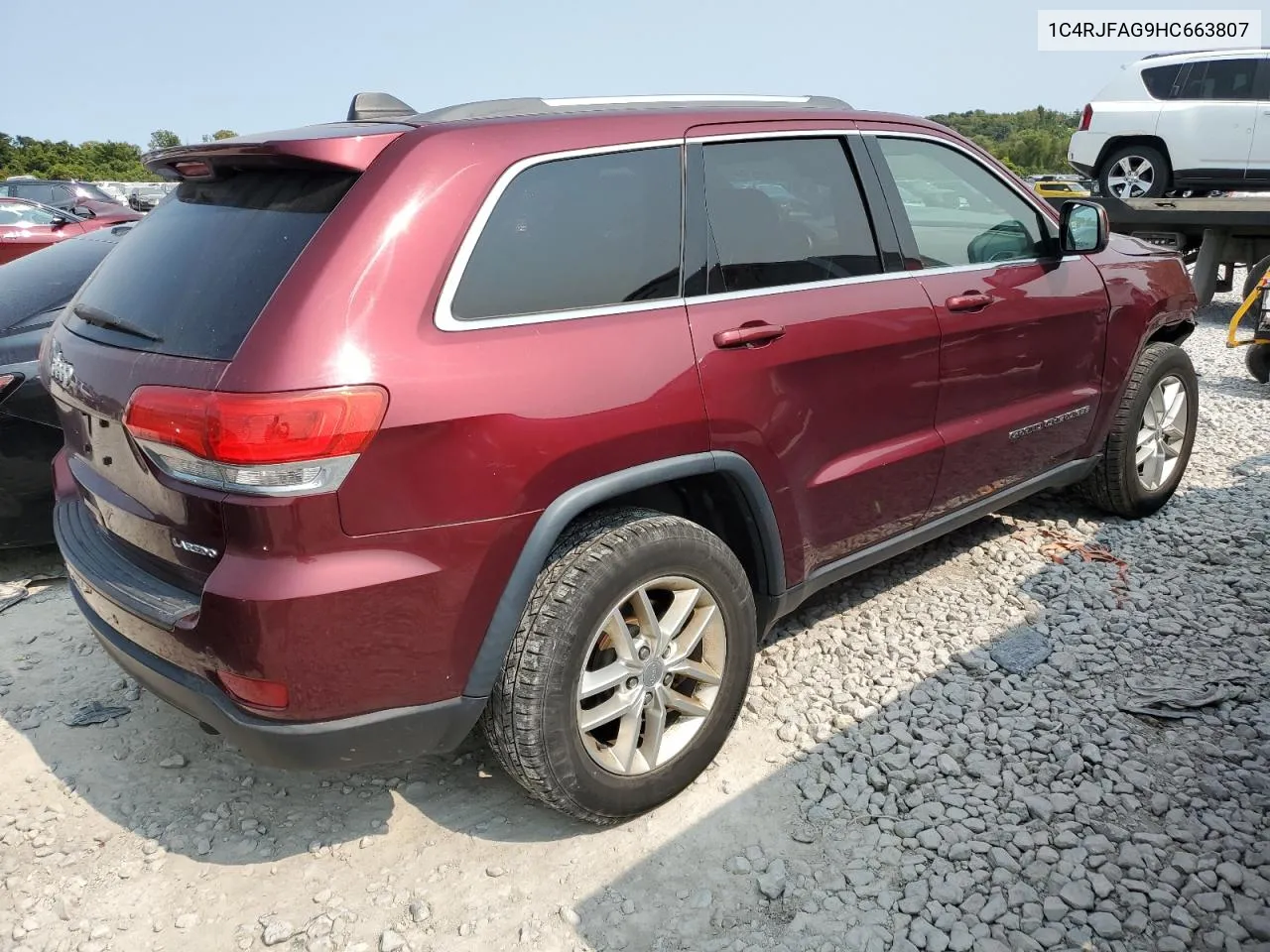 2017 Jeep Grand Cherokee Laredo VIN: 1C4RJFAG9HC663807 Lot: 70816144