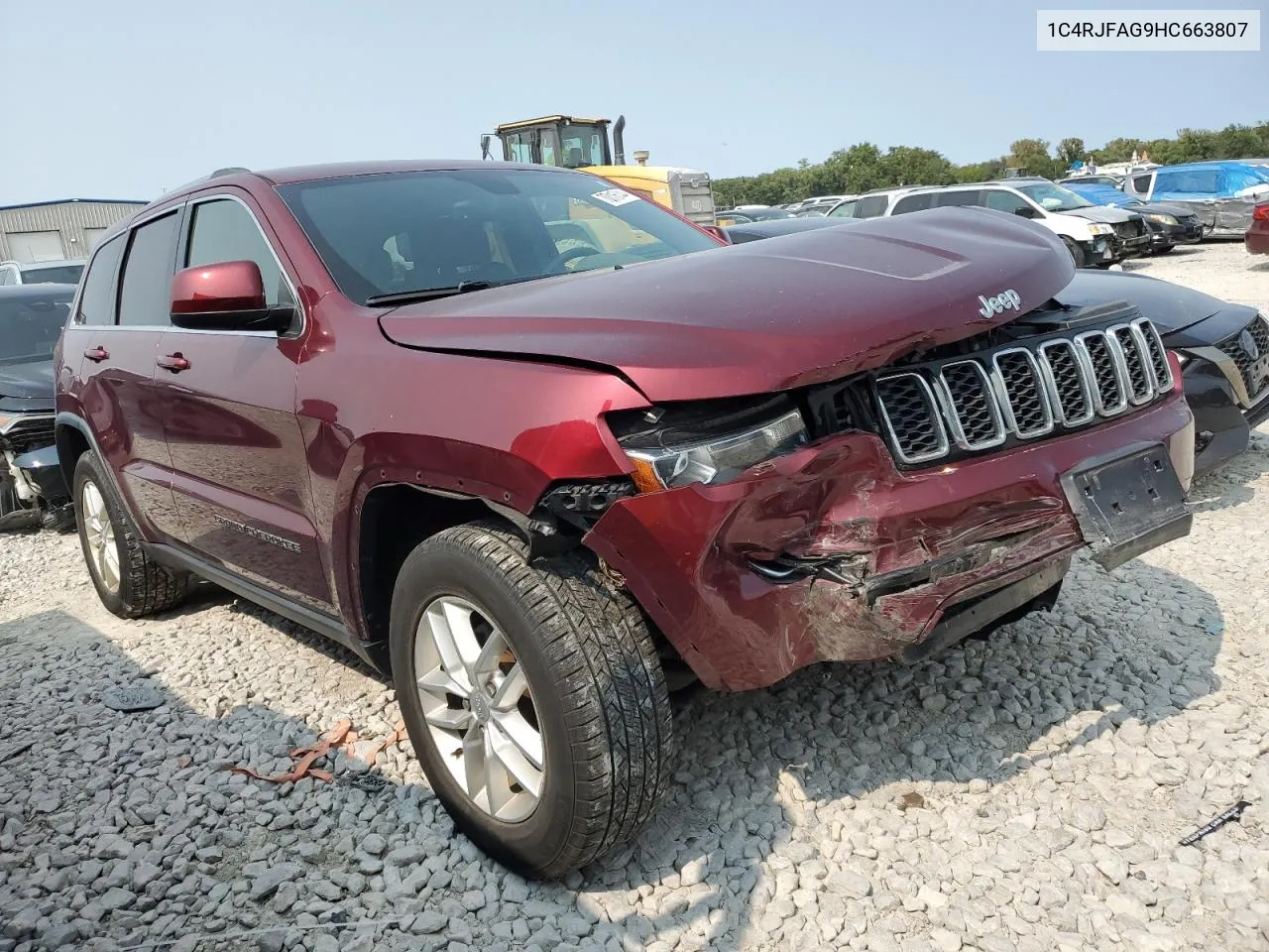 2017 Jeep Grand Cherokee Laredo VIN: 1C4RJFAG9HC663807 Lot: 70816144