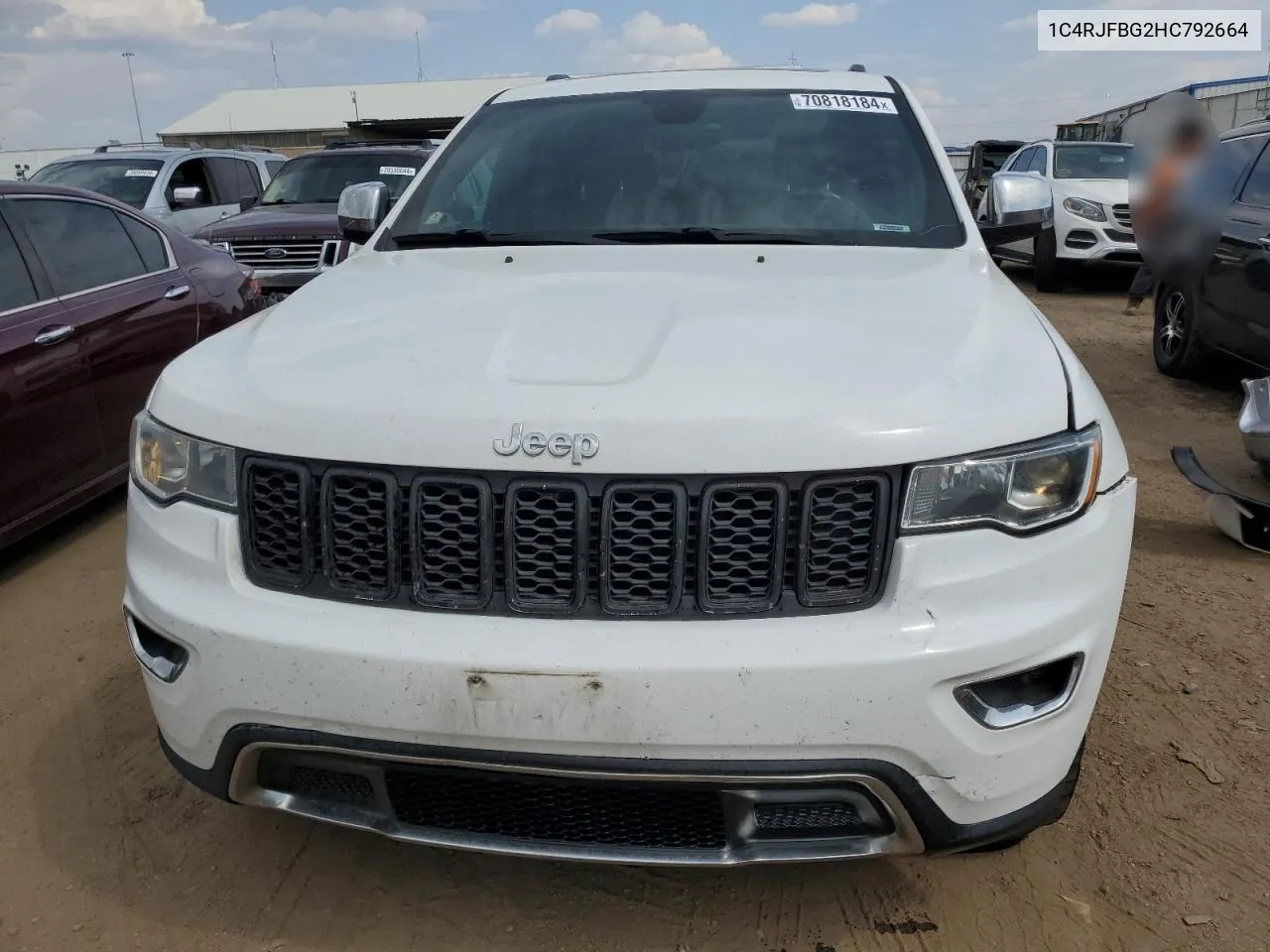 1C4RJFBG2HC792664 2017 Jeep Grand Cherokee Limited