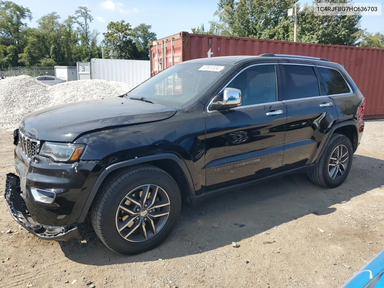 1C4RJFBG7HC636703 2017 Jeep Grand Cherokee Limited