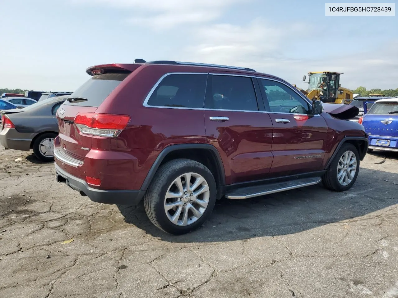 2017 Jeep Grand Cherokee Limited VIN: 1C4RJFBG5HC728439 Lot: 70912114