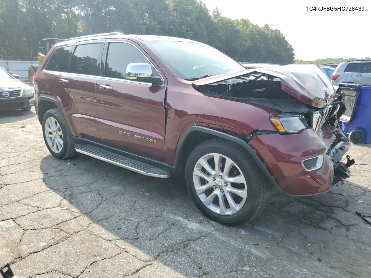 2017 Jeep Grand Cherokee Limited VIN: 1C4RJFBG5HC728439 Lot: 70912114