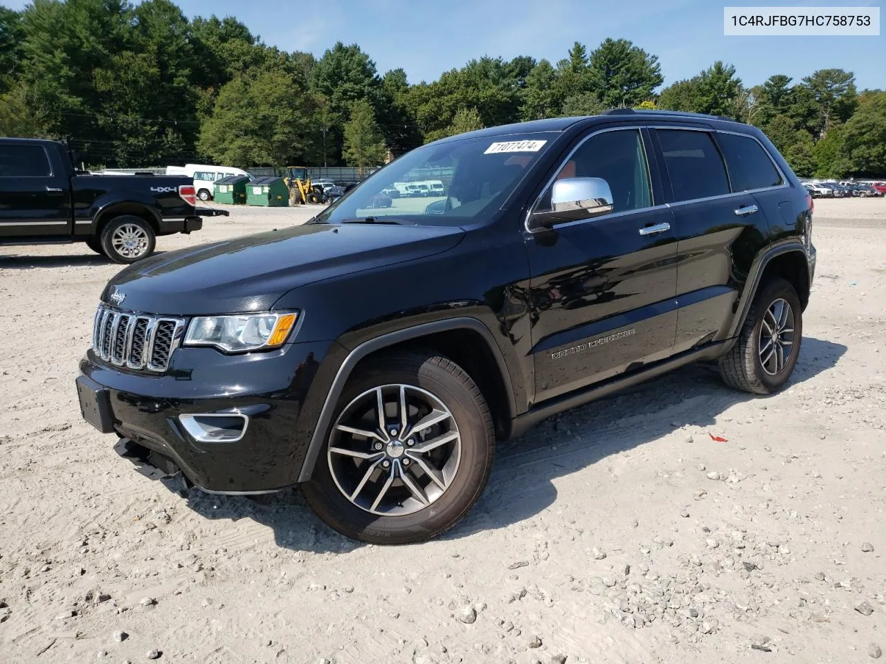 2017 Jeep Grand Cherokee Limited VIN: 1C4RJFBG7HC758753 Lot: 71077474