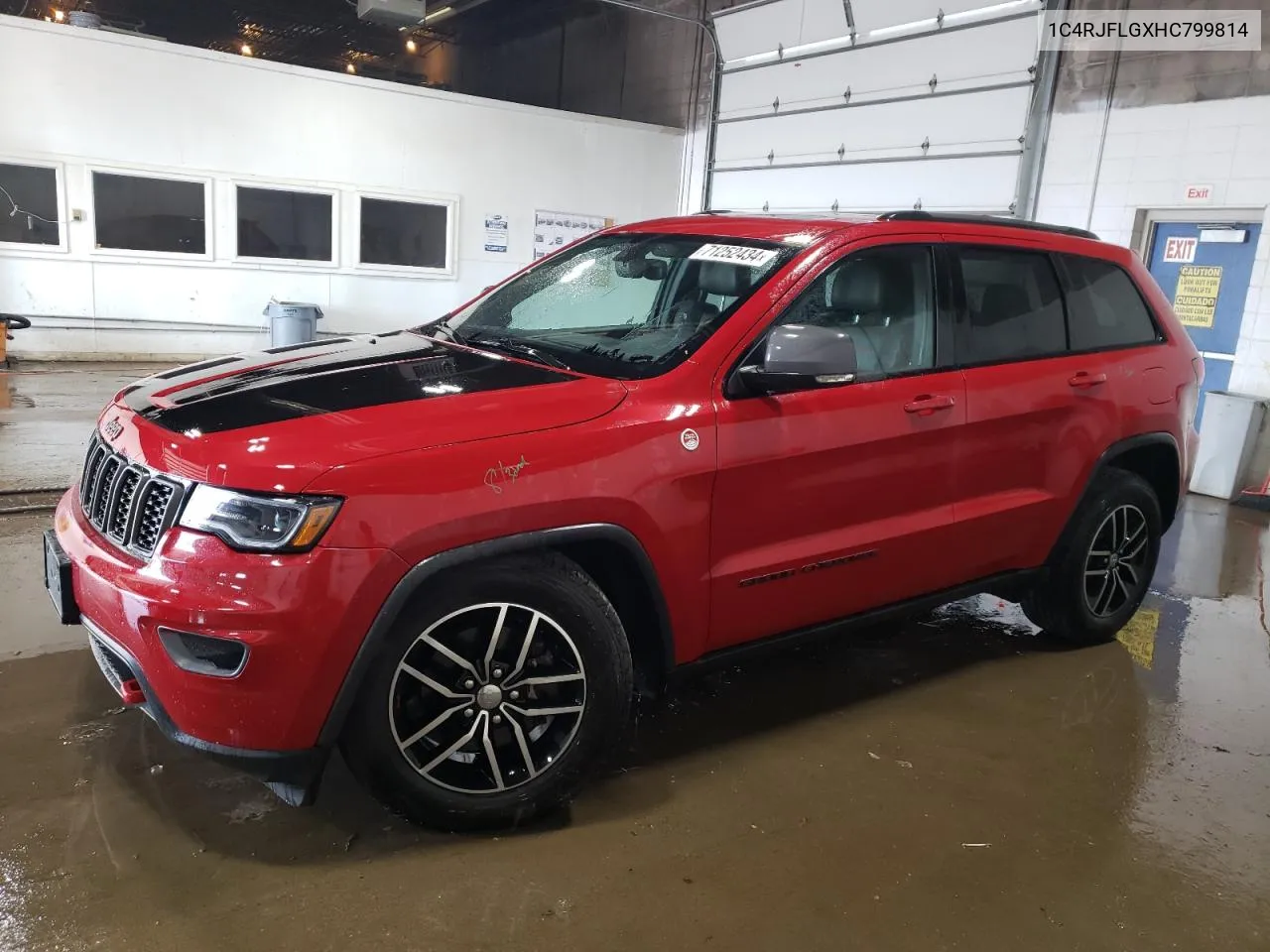 2017 Jeep Grand Cherokee Trailhawk VIN: 1C4RJFLGXHC799814 Lot: 71252434