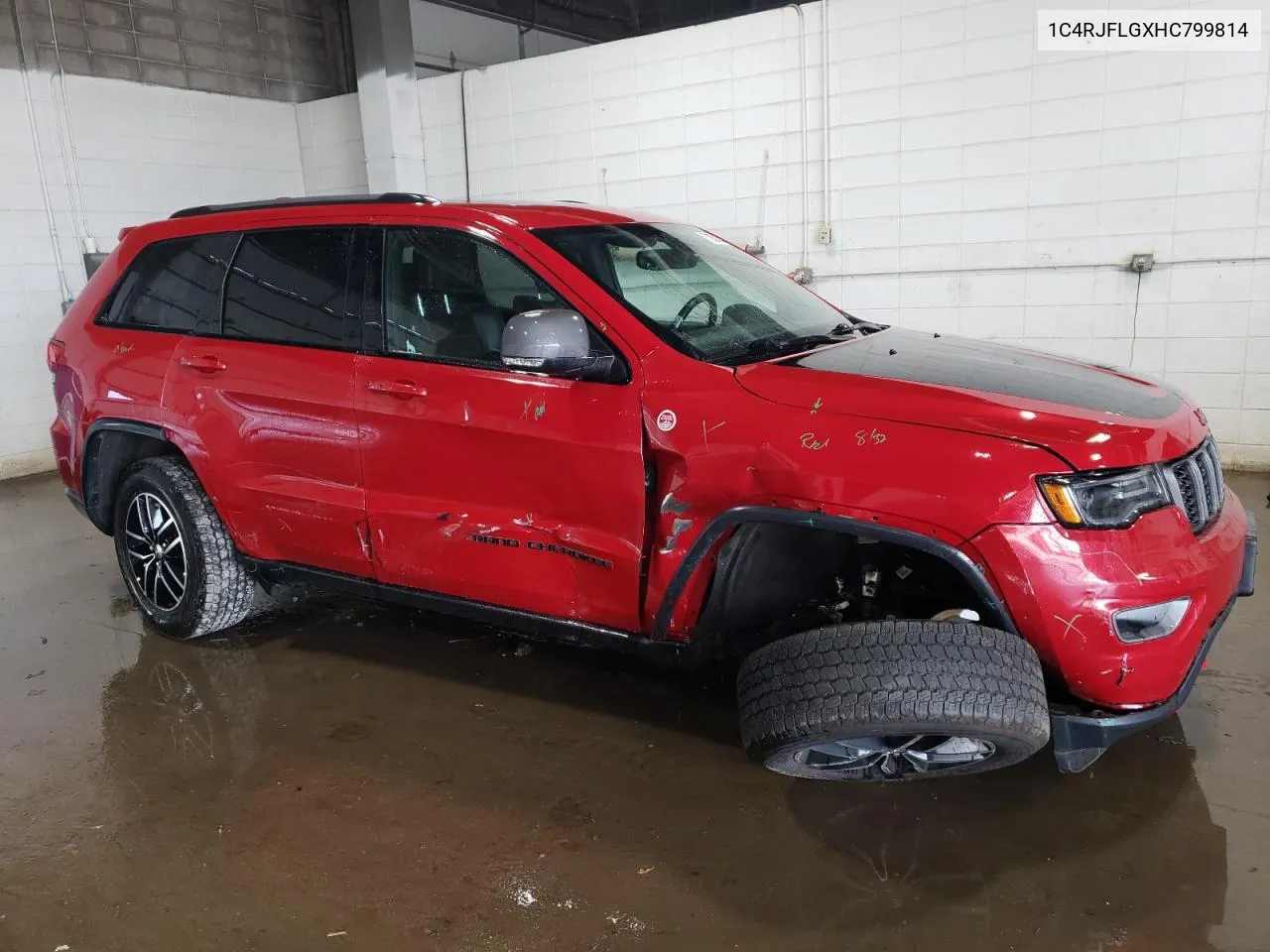 2017 Jeep Grand Cherokee Trailhawk VIN: 1C4RJFLGXHC799814 Lot: 71252434