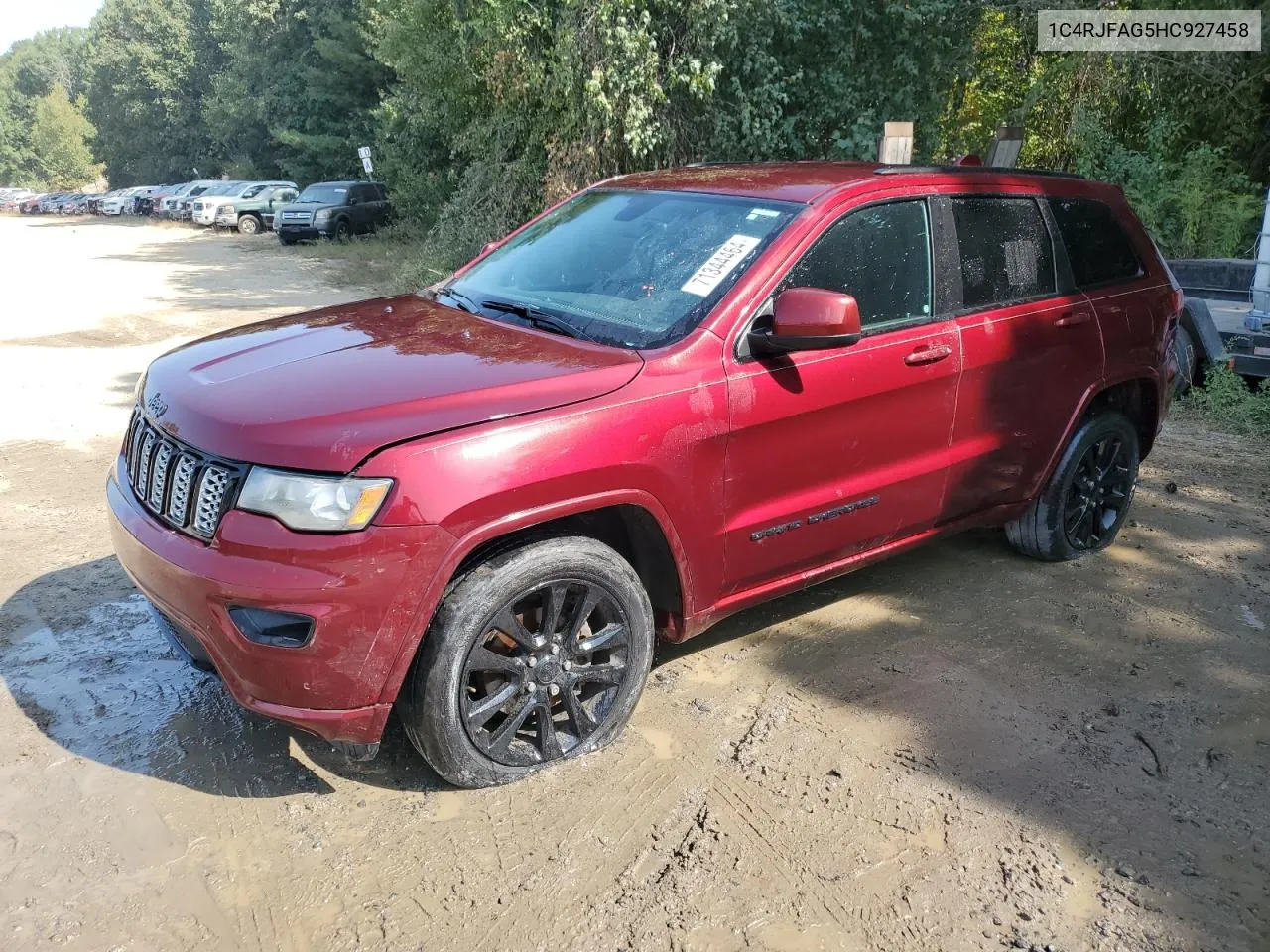 2017 Jeep Grand Cherokee Laredo VIN: 1C4RJFAG5HC927458 Lot: 71344464