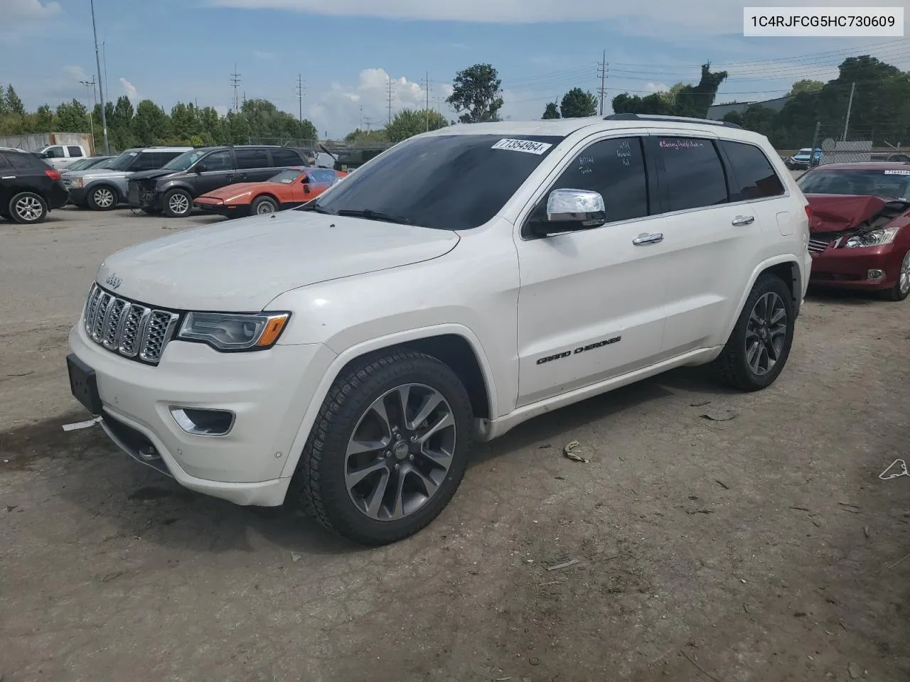 2017 Jeep Grand Cherokee Overland VIN: 1C4RJFCG5HC730609 Lot: 71354964