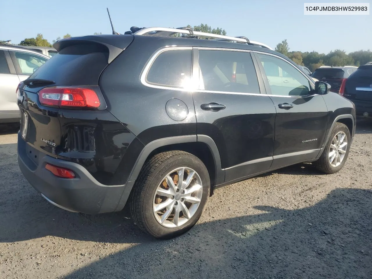 2017 Jeep Cherokee Limited VIN: 1C4PJMDB3HW529983 Lot: 71357024