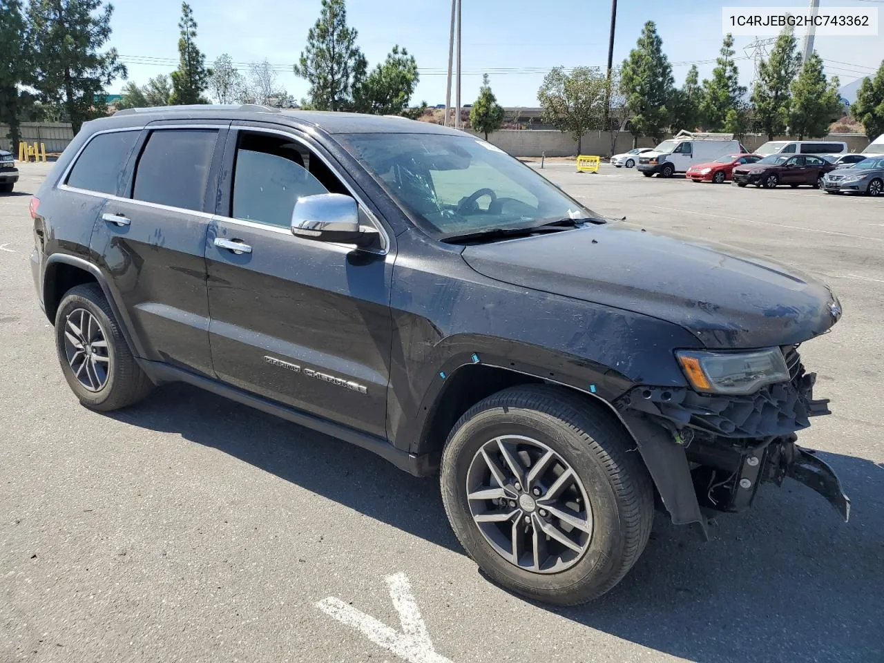 2017 Jeep Grand Cherokee Limited VIN: 1C4RJEBG2HC743362 Lot: 71380784