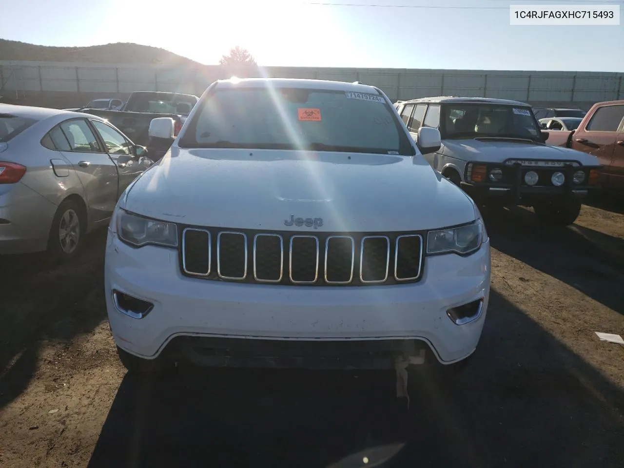 2017 Jeep Grand Cherokee Laredo VIN: 1C4RJFAGXHC715493 Lot: 71479724