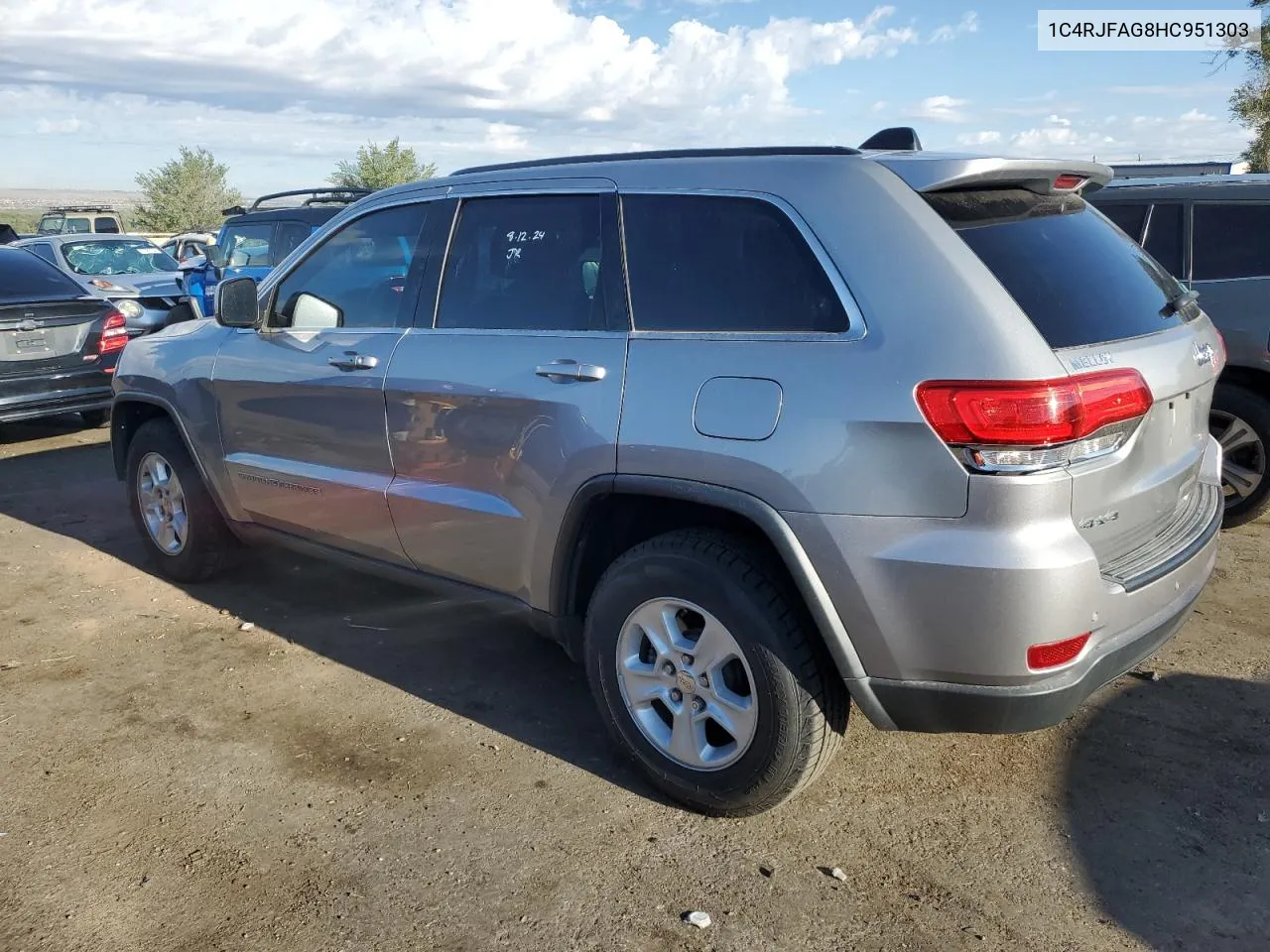 1C4RJFAG8HC951303 2017 Jeep Grand Cherokee Laredo