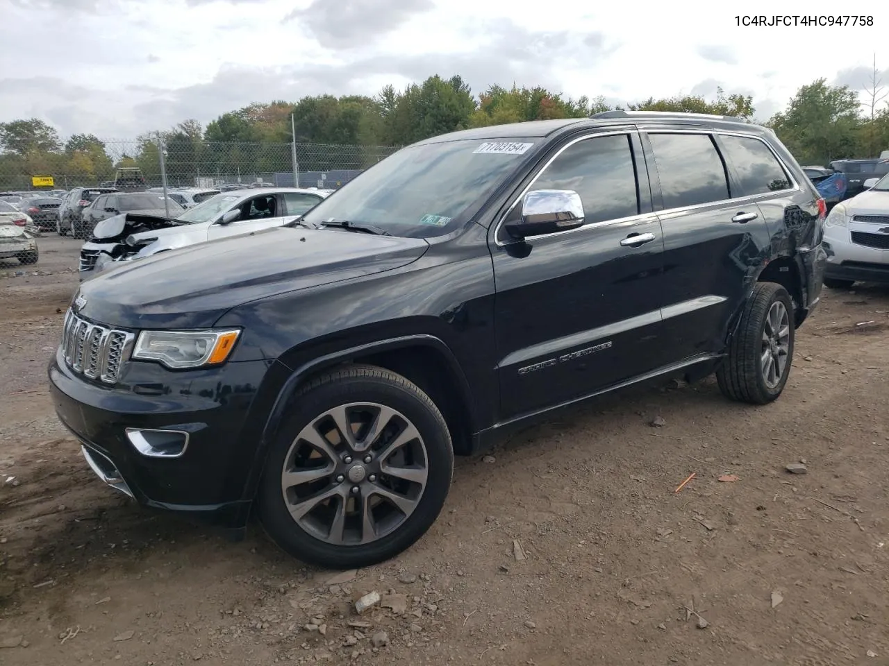 2017 Jeep Grand Cherokee Overland VIN: 1C4RJFCT4HC947758 Lot: 71703154