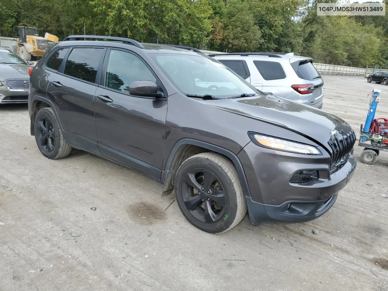 1C4PJMDS3HW513489 2017 Jeep Cherokee Limited