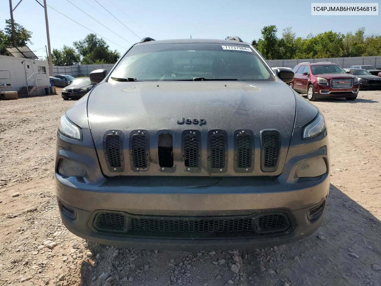 2017 Jeep Cherokee Sport VIN: 1C4PJMAB6HW546815 Lot: 71737984