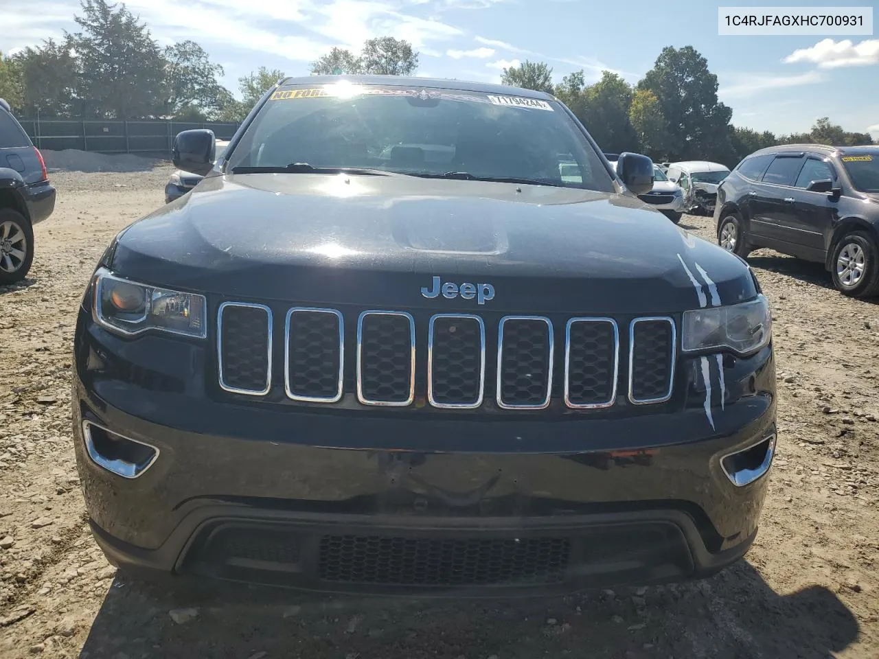 2017 Jeep Grand Cherokee Laredo VIN: 1C4RJFAGXHC700931 Lot: 71794244