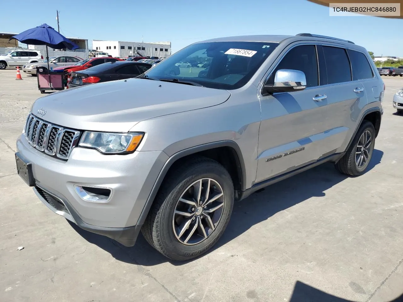 2017 Jeep Grand Cherokee Limited VIN: 1C4RJEBG2HC846880 Lot: 71867854