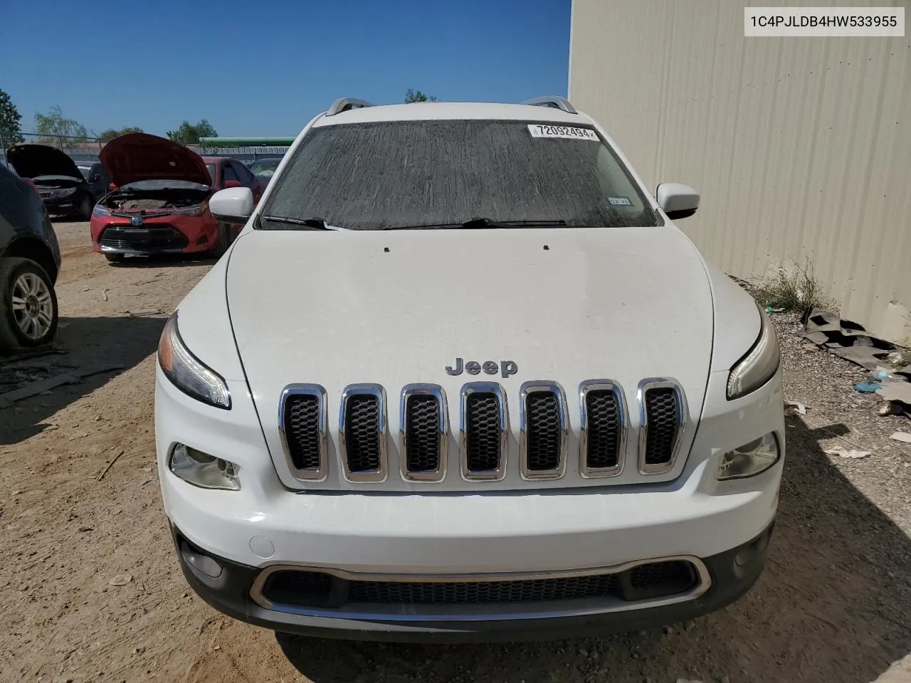 2017 Jeep Cherokee Limited VIN: 1C4PJLDB4HW533955 Lot: 72092494