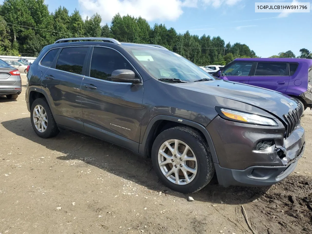 2017 Jeep Cherokee Latitude VIN: 1C4PJLCB1HW591796 Lot: 72129604