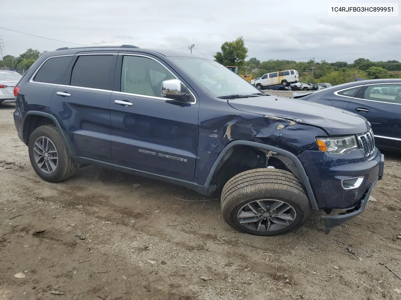 2017 Jeep Grand Cherokee Limited VIN: 1C4RJFBG3HC899951 Lot: 72134204