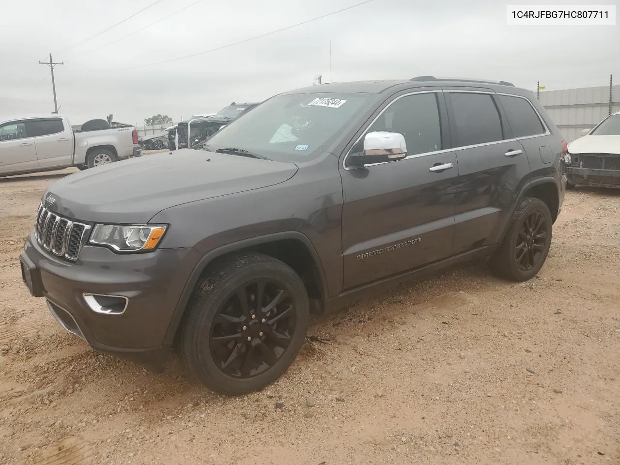 2017 Jeep Grand Cherokee Limited VIN: 1C4RJFBG7HC807711 Lot: 72175244