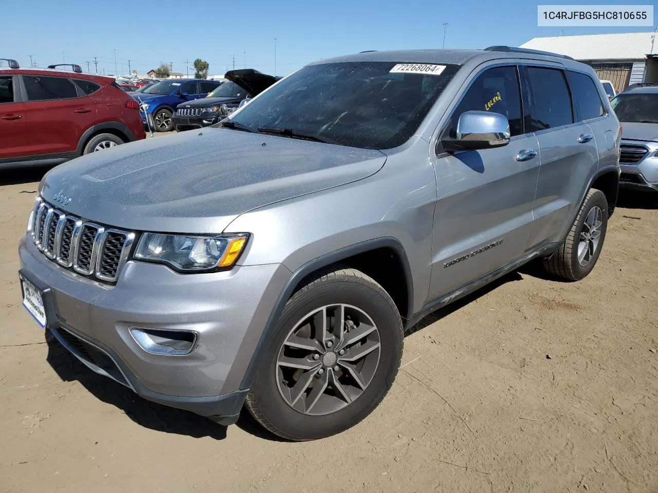 2017 Jeep Grand Cherokee Limited VIN: 1C4RJFBG5HC810655 Lot: 72268064