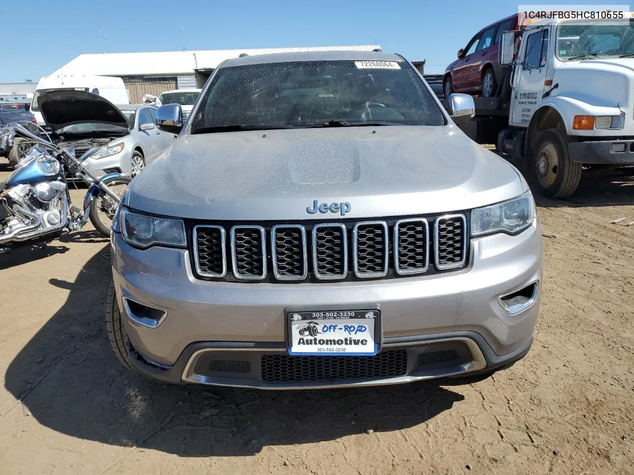 2017 Jeep Grand Cherokee Limited VIN: 1C4RJFBG5HC810655 Lot: 72268064