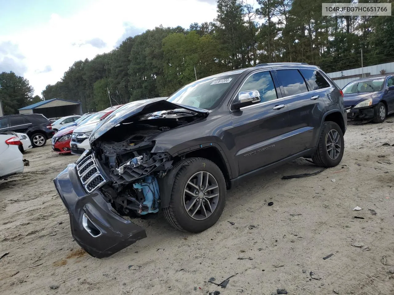 2017 Jeep Grand Cherokee Limited VIN: 1C4RJFBG7HC651766 Lot: 72361204