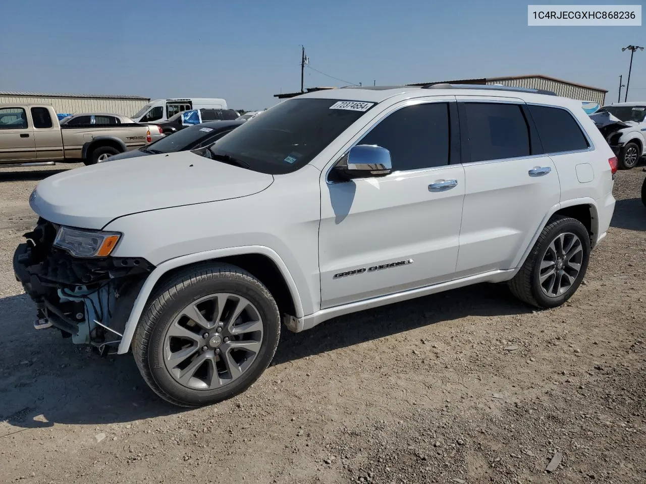 2017 Jeep Grand Cherokee Overland VIN: 1C4RJECGXHC868236 Lot: 72374654