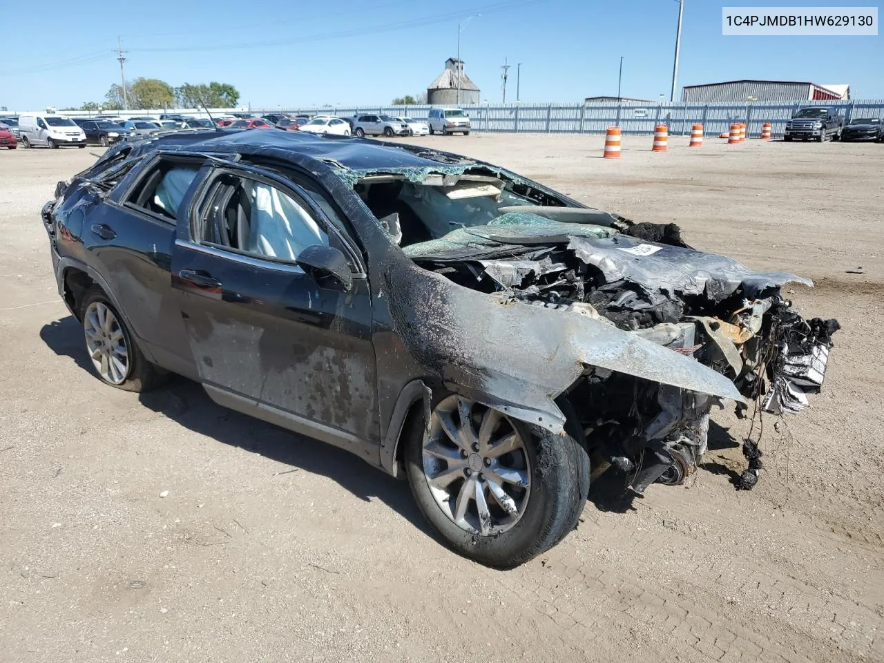 2017 Jeep Cherokee Limited VIN: 1C4PJMDB1HW629130 Lot: 72376234