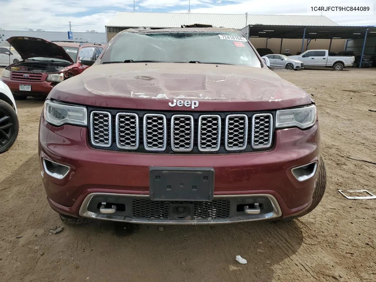 1C4RJFCT9HC844089 2017 Jeep Grand Cherokee Overland