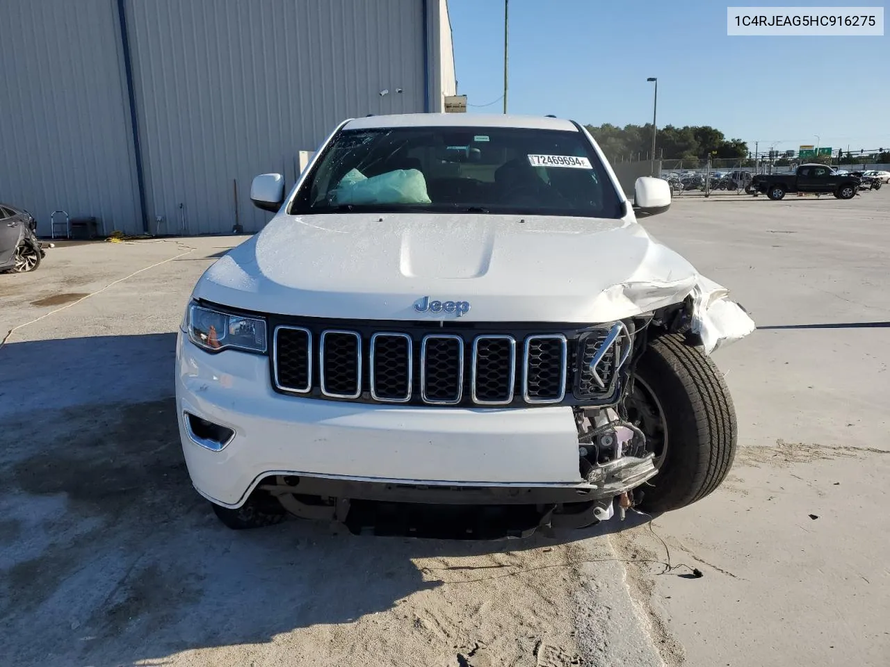 2017 Jeep Grand Cherokee Laredo VIN: 1C4RJEAG5HC916275 Lot: 72469694