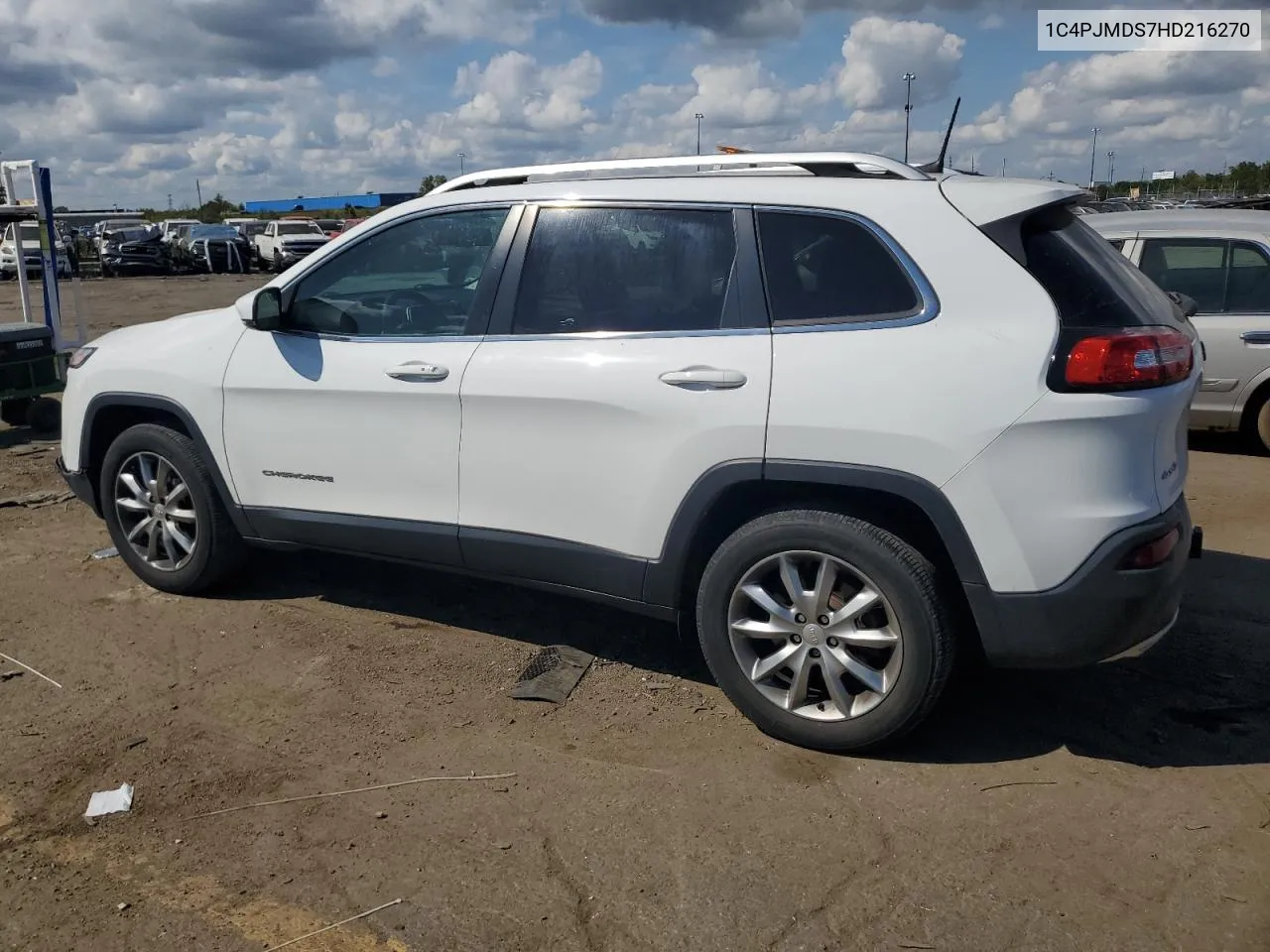 2017 Jeep Cherokee Limited VIN: 1C4PJMDS7HD216270 Lot: 72512294