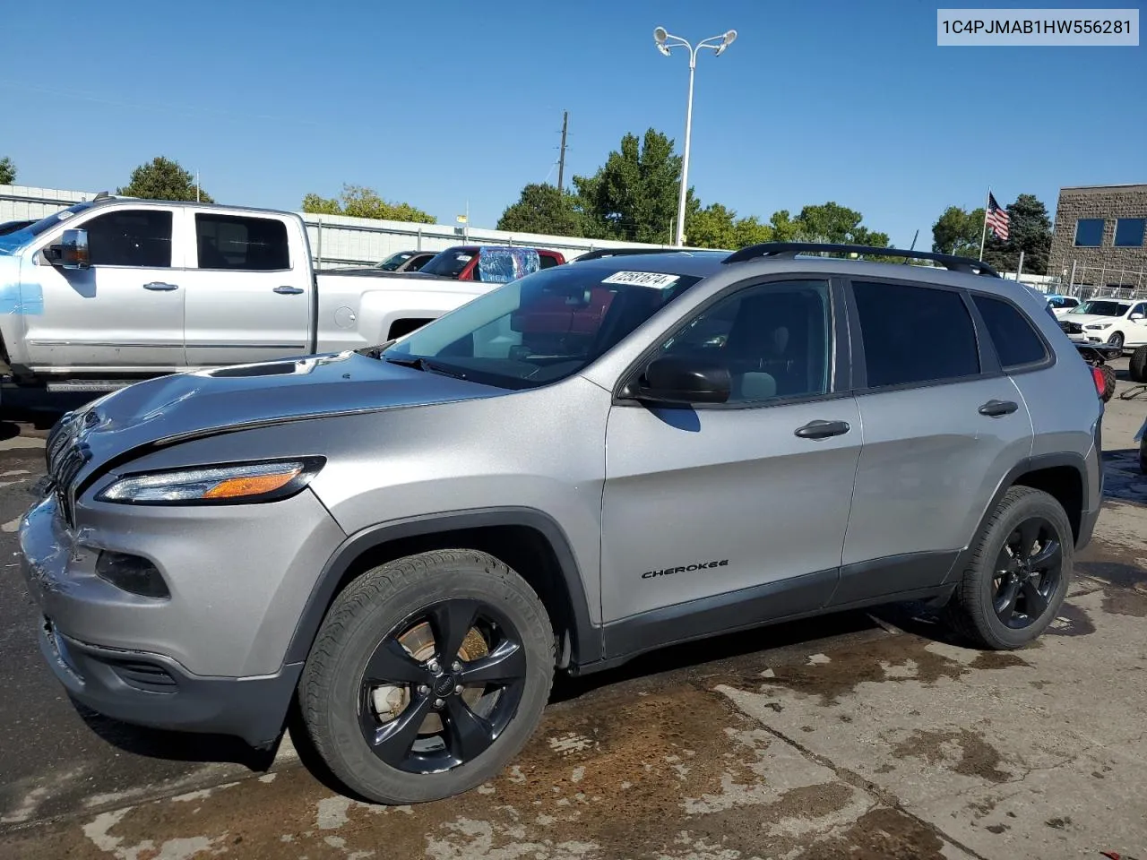 2017 Jeep Cherokee Sport VIN: 1C4PJMAB1HW556281 Lot: 72581674