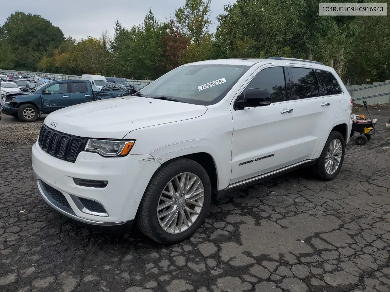 2017 Jeep Grand Cherokee Summit VIN: 1C4RJEJG9HC916943 Lot: 72628614