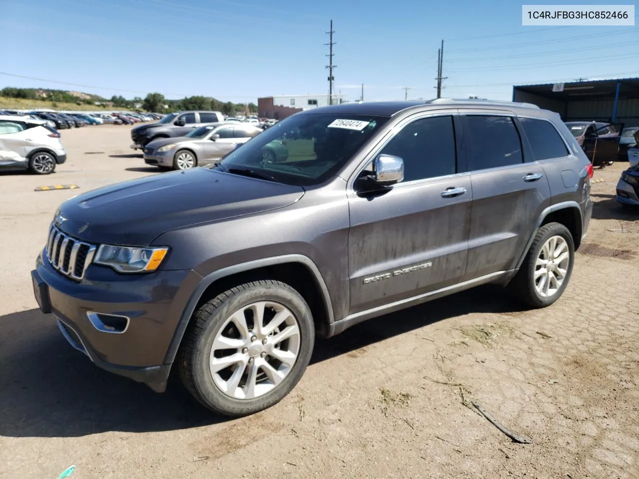 2017 Jeep Grand Cherokee Limited VIN: 1C4RJFBG3HC852466 Lot: 72640474