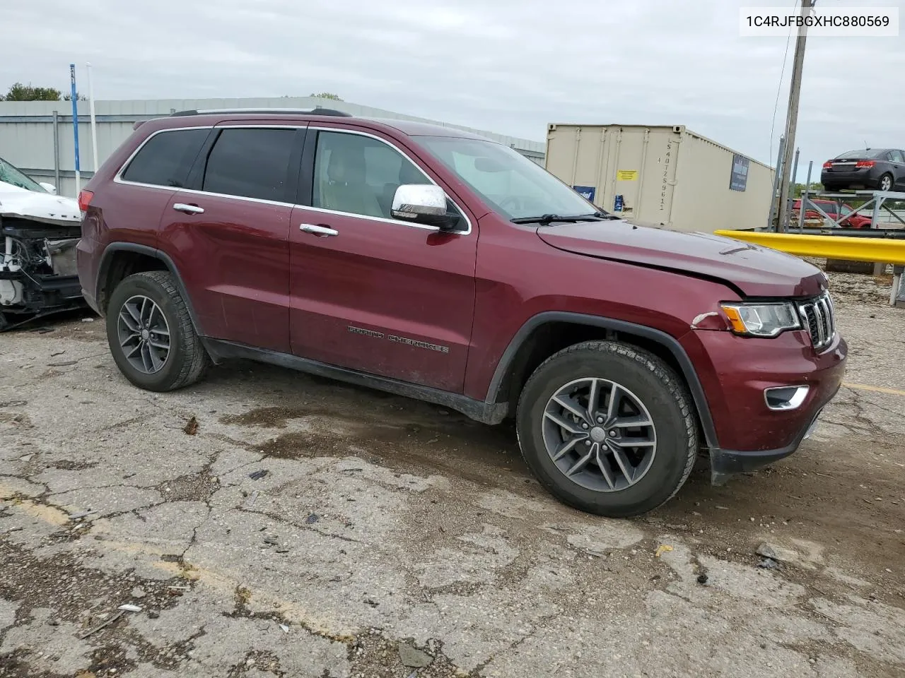 2017 Jeep Grand Cherokee Limited VIN: 1C4RJFBGXHC880569 Lot: 72649494